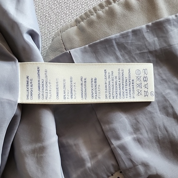 Rebecca Minkoff Cropped Moto Jacket Gray - Picture 7 of 7